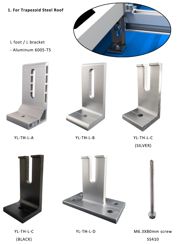 Clip Clamp, Clip Lock Solar PV Bracket Accessories